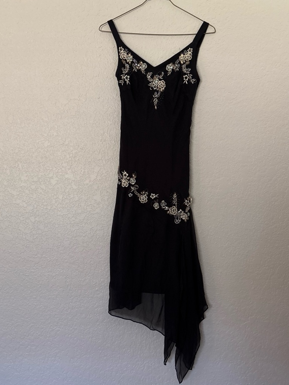 Dress Barn Fairycore dress with embroidered flower detail